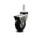 Service Caster 3 Inch Chrome Hooded Neoprene Rubber 1/2 Inch Threaded Stem Caster with Brake SCC SCC-TS03S310-NPRB-BC-B-121315 - alternate 1